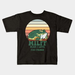 MILFF "Man I Love Fat Frogs" Kids T-Shirt